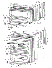 Doors parts for Ge Refrigerator TBX18ZLM from AppliancePartsPros.com