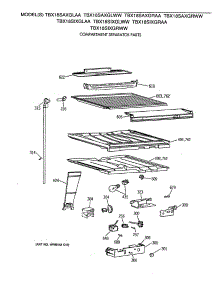 05 - Compartment Separator Parts parts for Ge Refrigerator TBX18SIXGRWW from AppliancePartsPros.com