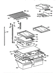 Shelf Asm parts for Ge Refrigerator TBX18ZIERAA from AppliancePartsPros.com