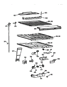 Compartment Separator Asm parts for Ge Refrigerator TBX18ZIERAA from AppliancePartsPros.com