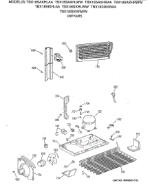 06 - Unit Parts parts for Ge Refrigerator TBX18SIXHRAA from AppliancePartsPros.com