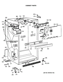 03 - Cabinet Parts parts for Ge Refrigerator TBX18SASARHA from AppliancePartsPros.com