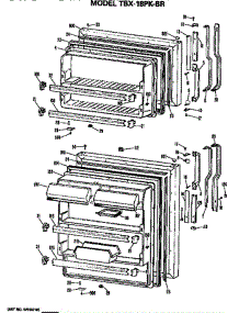 Doors parts for Ge Refrigerator TBX18PKBR from AppliancePartsPros.com