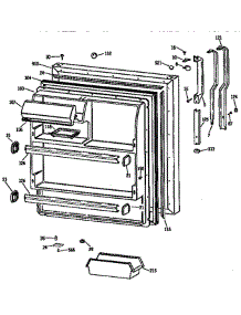 Fresh Food Door parts for Ge Refrigerator TBX18DISJRAD from AppliancePartsPros.com