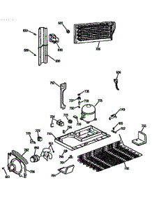 Unit Assembly parts for Ge Refrigerator TBX18DISJRAD from AppliancePartsPros.com