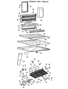 03 - Section3 parts for Ge Refrigerator TBX18KGCR from AppliancePartsPros.com