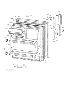 02 - Fresh Food Door parts for Ge Refrigerator TBX18NIZBRAA from AppliancePartsPros.com