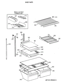 04 - Shelf Parts parts for Ge Refrigerator TBX18DIXERAA from AppliancePartsPros.com