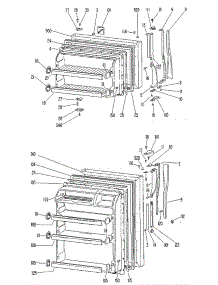 Doors parts for Ge Refrigerator TBX18LJB from AppliancePartsPros.com