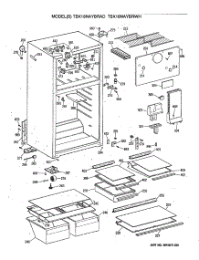 02 - Section2 parts for Ge Refrigerator TBX18NAYBRWH from AppliancePartsPros.com
