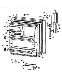 Fresh Food Door parts for Ge Refrigerator TBX18DISJRWH from AppliancePartsPros.com