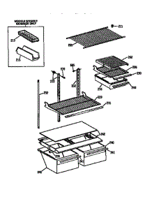 Shelf Assembly parts for Ge Refrigerator TBX18DISJRWH from AppliancePartsPros.com