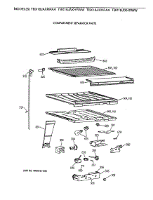 05 - Compartment Separator Parts parts for Ge Refrigerator TBX18JAXHRAA from AppliancePartsPros.com