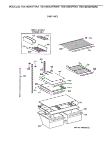 04 - Shelf Parts parts for Ge Refrigerator TBX18DIXFRAA from AppliancePartsPros.com