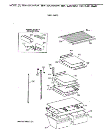 04 - Shelf Parts parts for Ge Refrigerator TBX18JIXHRWW from AppliancePartsPros.com