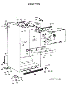 03 - Cabinet Parts parts for Ge Refrigerator TBX18MASARAD from AppliancePartsPros.com