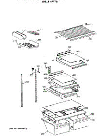 04 - Shelf Parts parts for Ge Refrigerator TBX18MASARAD from AppliancePartsPros.com