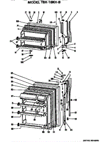 Doors parts for Ge Refrigerator TBX18KHB from AppliancePartsPros.com