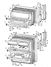 Doors parts for Ge Refrigerator TBX18KKB from AppliancePartsPros.com
