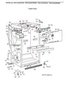 03 - Cabinet Parts parts for Ge Refrigerator TBX18JAXHRWW from AppliancePartsPros.com