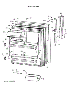 02 - Fresh Food Door parts for Ge Refrigerator TBX18DIXBRWW from AppliancePartsPros.com