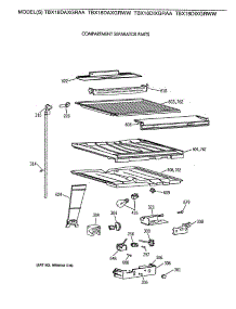 05 - Compartment Separator Parts parts for Ge Refrigerator TBX18DAXGRWW from AppliancePartsPros.com