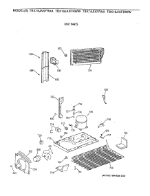 06 - Unit Parts parts for Ge Refrigerator TBX18JAXFRWW from AppliancePartsPros.com