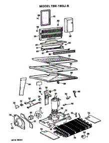 Unit parts for Ge Refrigerator TBX18DJB from AppliancePartsPros.com