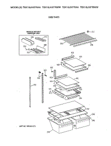 04 - Shelf Parts parts for Ge Refrigerator TBX18JAXFRAA from AppliancePartsPros.com