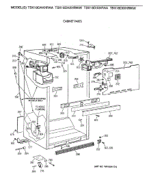 03 - Cabinet Parts parts for Ge Refrigerator TBX18DIXHRWW from AppliancePartsPros.com