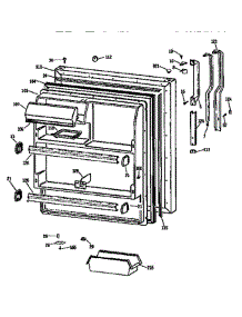 Fresh Food Door parts for Ge Refrigerator TBX18JATJRAD from AppliancePartsPros.com