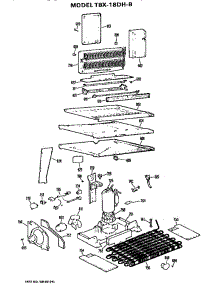 Unit parts for Ge Refrigerator TBX18DHB from AppliancePartsPros.com