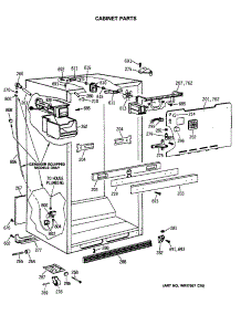03 - Cabinet Parts parts for Ge Refrigerator TBX18JASARHA from AppliancePartsPros.com