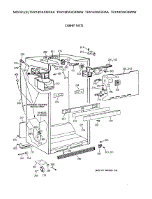 03 - Cabinet Parts parts for Ge Refrigerator TBX18DIXGRWW from AppliancePartsPros.com