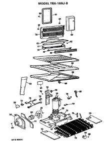 Unit parts for Ge Refrigerator TBX18BJB from AppliancePartsPros.com