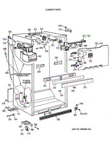 03 - Cabinet Parts parts for Ge Refrigerator TBX18DAXBRAA from AppliancePartsPros.com
