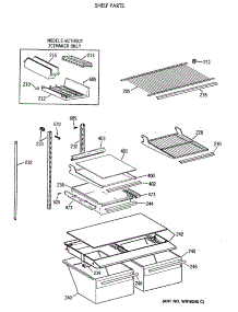 04 - Shelf Parts parts for Ge Refrigerator TBX18DAXBRWW from AppliancePartsPros.com