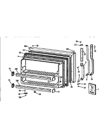 Freezer Door parts for Ge Refrigerator TBX18DASJRAD from AppliancePartsPros.com