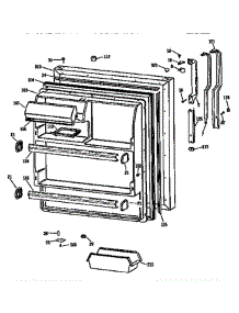 Fresh Food Door parts for Ge Refrigerator TBX18DASJRAD from AppliancePartsPros.com
