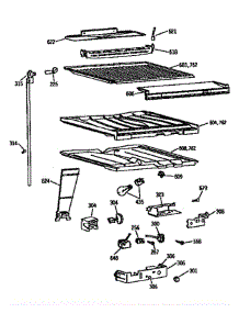 Compartment Separator Asm parts for Ge Refrigerator TBX18DASJRAD from AppliancePartsPros.com