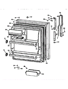 Fresh Food Door parts for Ge Refrigerator TBX18DASJRWH from AppliancePartsPros.com