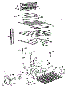 Unit parts for Ge Refrigerator TBX18BLR from AppliancePartsPros.com