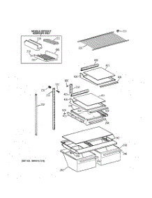 04 - Shelf Parts parts for Ge Refrigerator TBG18JAYJRAA from AppliancePartsPros.com