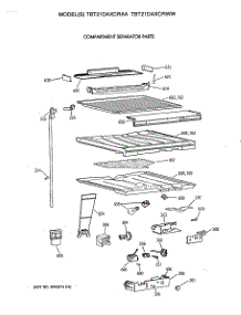 05 - Compartment Separator Parts parts for Ge Refrigerator TBT21DAXCRWW from AppliancePartsPros.com