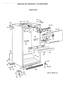 03 - Cabinet Parts parts for Ge Refrigerator TBT18SAXFRWW from AppliancePartsPros.com