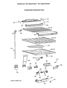 05 - Compartment Separator Parts parts for Ge Refrigerator TBT18SAXFRWW from AppliancePartsPros.com
