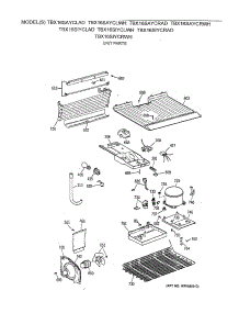03 - Unit Parts parts for Ge Refrigerator TBX16SAYCLWH from AppliancePartsPros.com