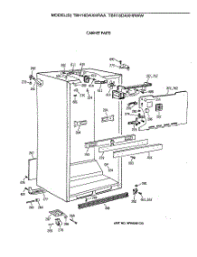 03 - Cabinet Parts parts for Ge Refrigerator TBH18DAXHRAA from AppliancePartsPros.com