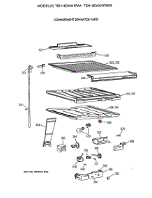 05 - Compartment Separator Parts parts for Ge Refrigerator TBH18DAXHRAA from AppliancePartsPros.com