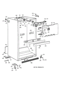 03 - Cabinet Parts parts for Ge Refrigerator TBH18DAXURWW from AppliancePartsPros.com